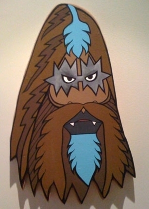 Bigfoot piece in "Metal Mad" at Giant Robot NY