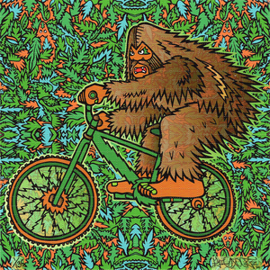 Bigfoot "Bicycle Day" Blotter print