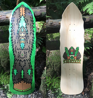 New "Aggressive Prayer" Emerald Stain Skate Deck