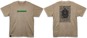 Grassroots California Bigfoot One Meditation Tan Distressed T Shirt