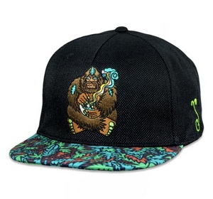 GRASSROOTS X BIGFOOT HEALER BLACK SNAPBACK HAT